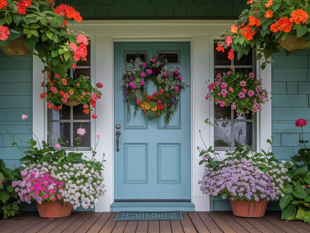 front-porch-with-symmetrical-floral-arrangement